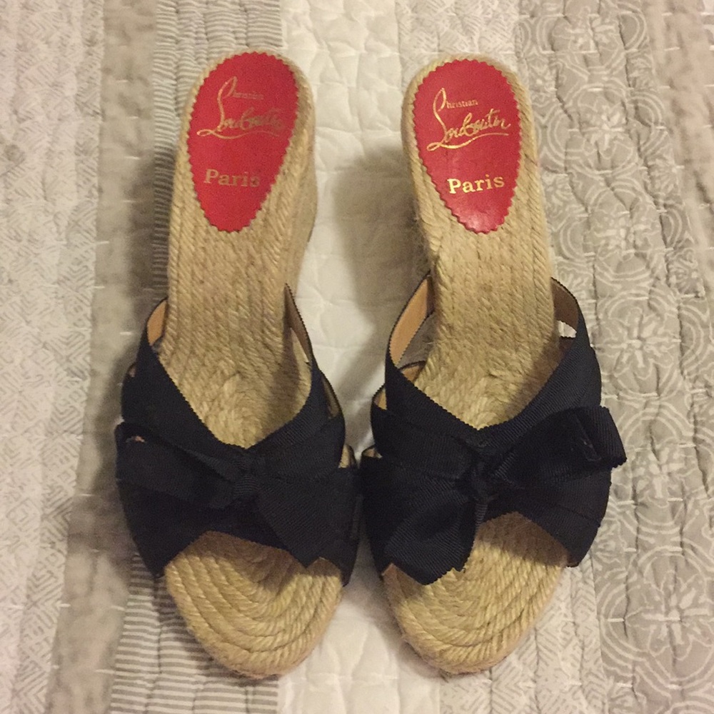 Authentic Christian Louboutin espadrille
